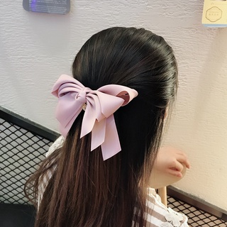 Kẹp tóc nơ lụa mờ cao cấp đủ màu