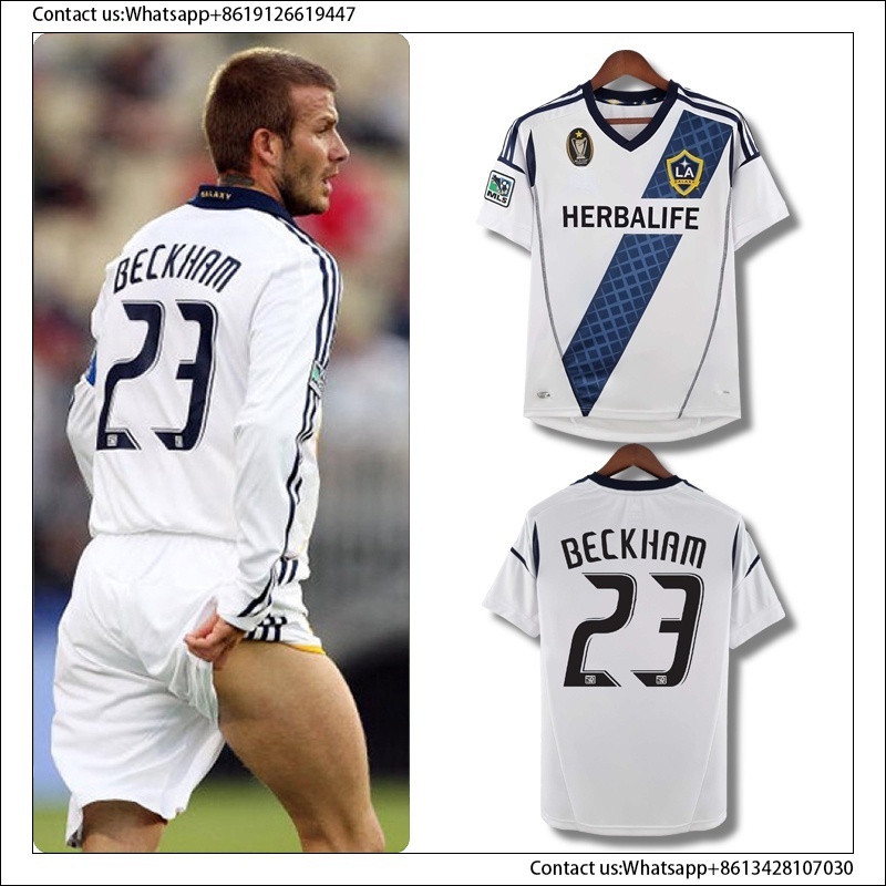 Áo bóng đá cổ điển cổ điển 2012 LA Galaxy Áo I David Beckham 12-13