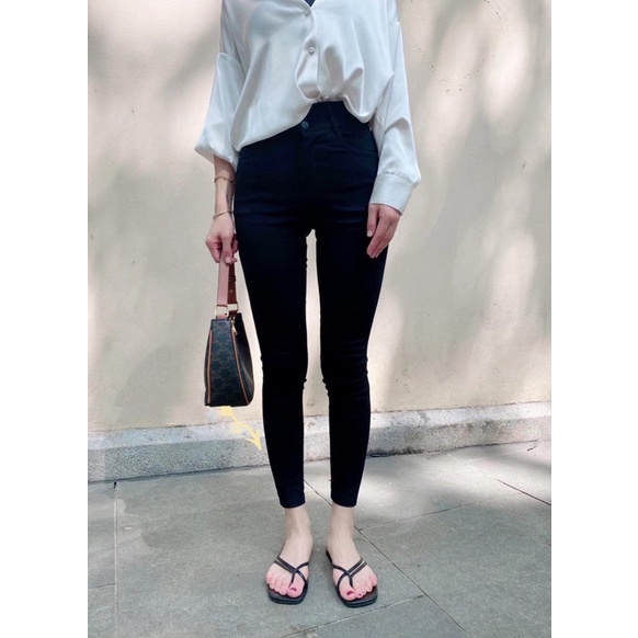 Quần Skinny Henny Roe Cạp Cao Hách Dáng 2 Khuy