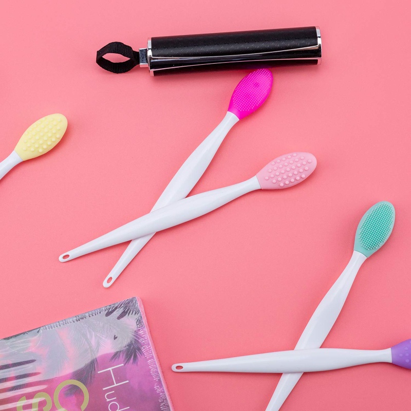 Cọ Môi Hai Đầu Silicone Tẩy Tế Bào Chết Tiện Dụng