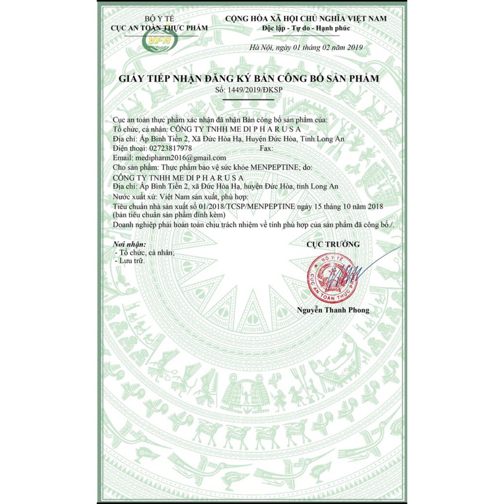 Hỗ trợ tiêu hóa Menpeptine drop Hộp 20 gói x 5ml    Bổ sung enzym tiêu hóa