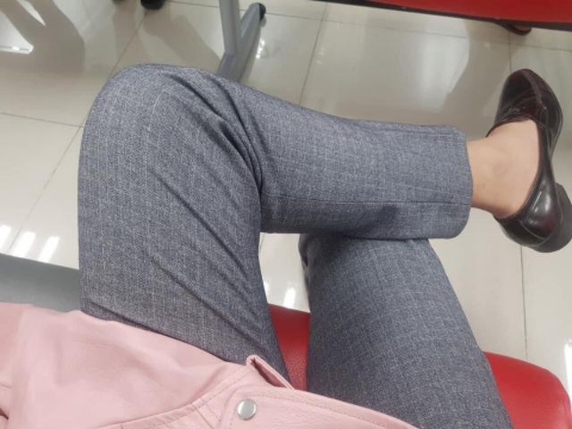 Quần âu ống côn kẻ ghi Q268 | BigBuy360 - bigbuy360.vn