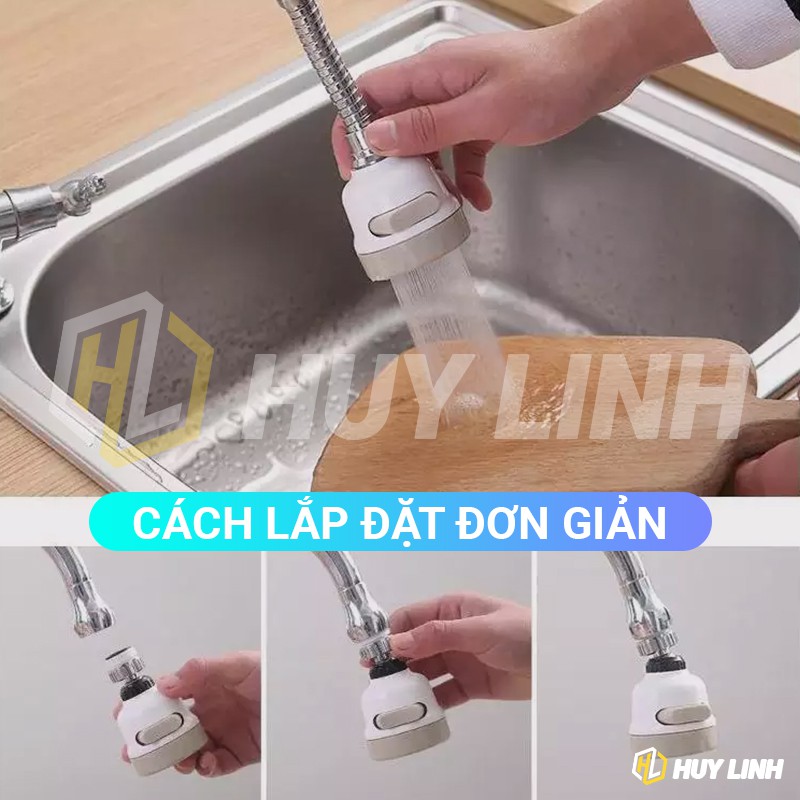 Dây lọc van nước chỉnh xoay 360 - Kitchen Sink Aerator Spray Head 360 Degree HL65