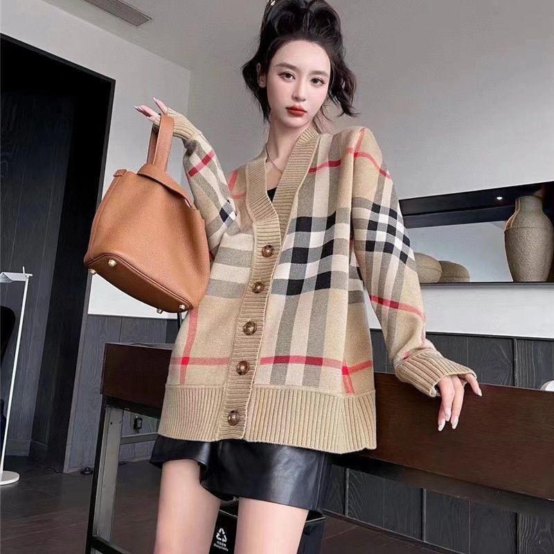 Hàng Có Sẵn!Bbr!Áo Khoác Cardigan Dáng Rộng Cổ Chữ V Thiết Kế Mới Thời Trang Dành Cho Cặ