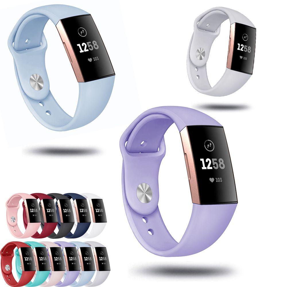 Dây Đeo Silicon Mềm Cho Đồng Hồ Thông Minh Fitbit Charge 3