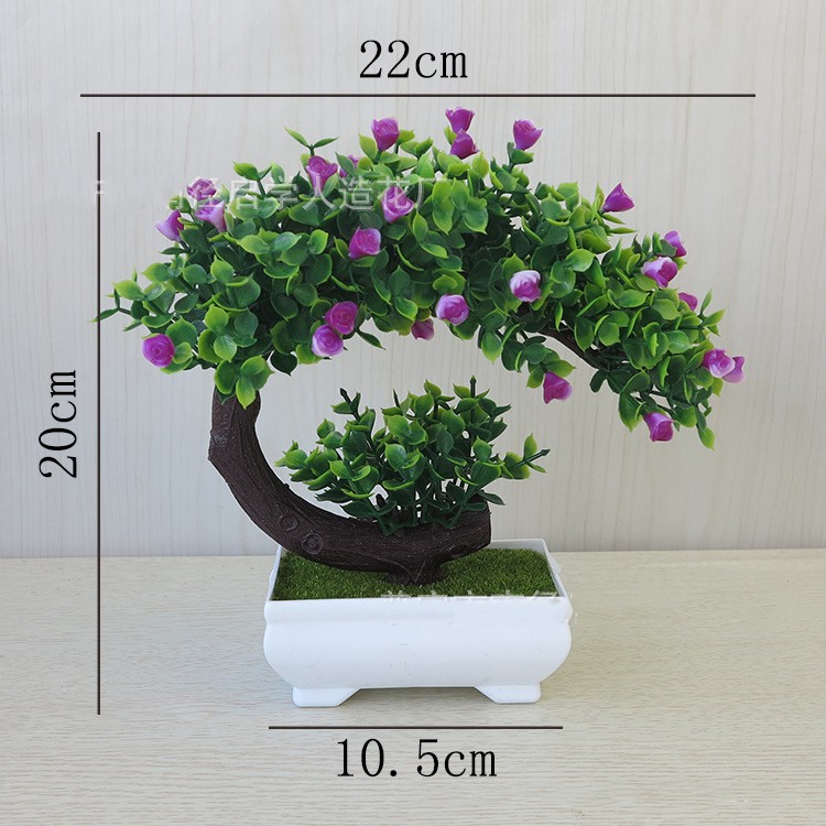 Cây bonsai giả có hoa, Phú quý cát tường may mắn, Trang trí.