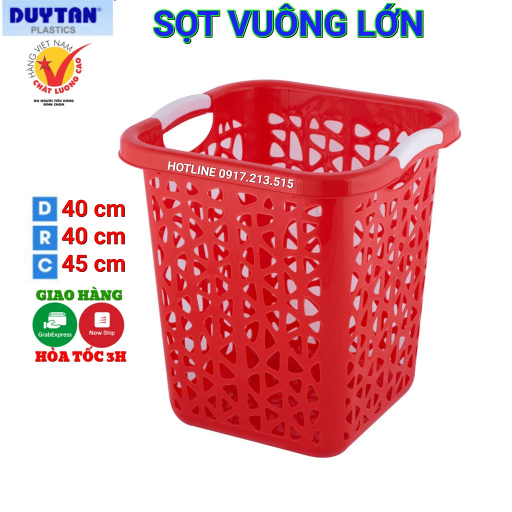 Sọt Vuông Lớn Nhựa Duy Tân -KT - 40 x 40 x 45cm