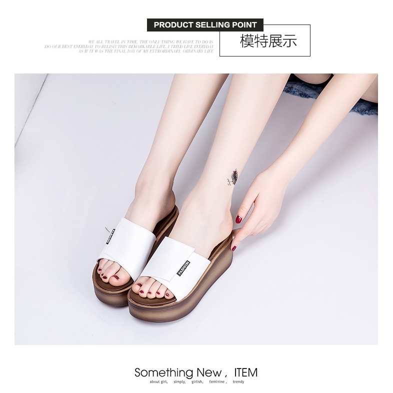 Dép Da Đế Dày Tăng Chiều Cao Thời Trang Cho Nữ | BigBuy360 - bigbuy360.vn