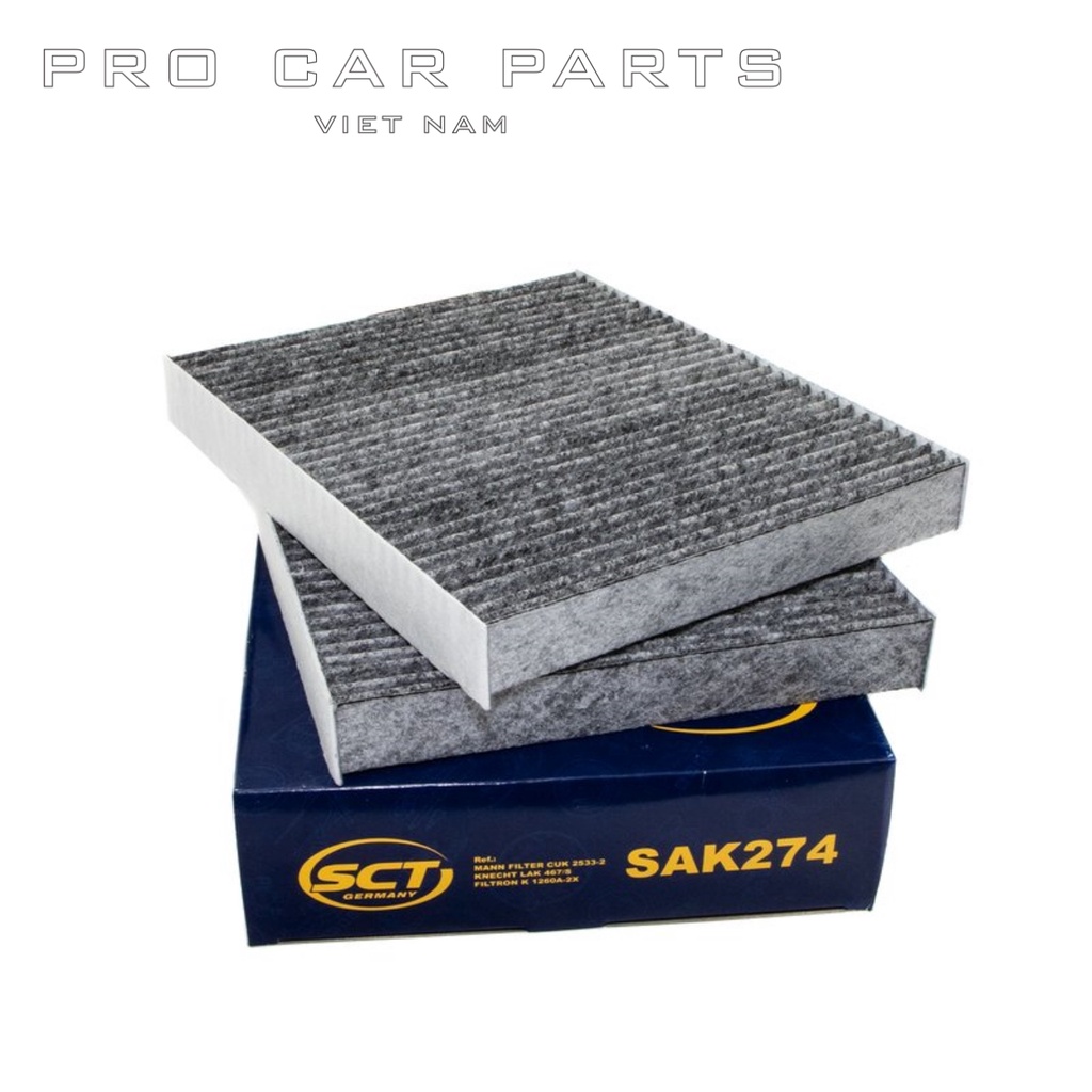 Lọc Gió Điều Hoà BMW  320i, 520i, 523i, 528i, 535i, 640i, 730i, 740i SCT GERMANY SAK 274