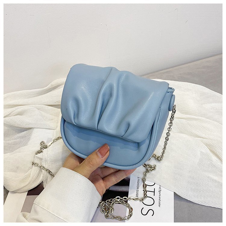 Túi Đeo Vai Hình Vuông Cỡ Nhỏ Màu Trơn Dễ Phối Đồ Thời Trang Cho Nữ