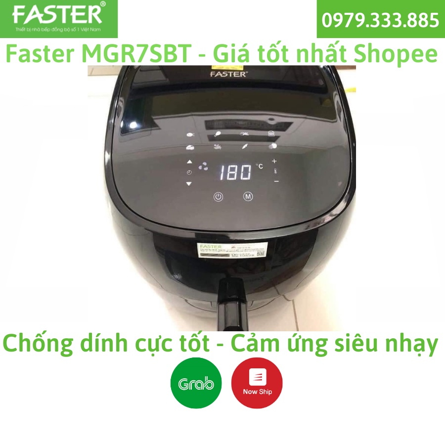 Nồi chiên không dầu Faster 7L MGR7SBT, nồi chiên không dầu faster mgr7sbt 7 lít cao cấp, 1800w, chiên gà cả con
