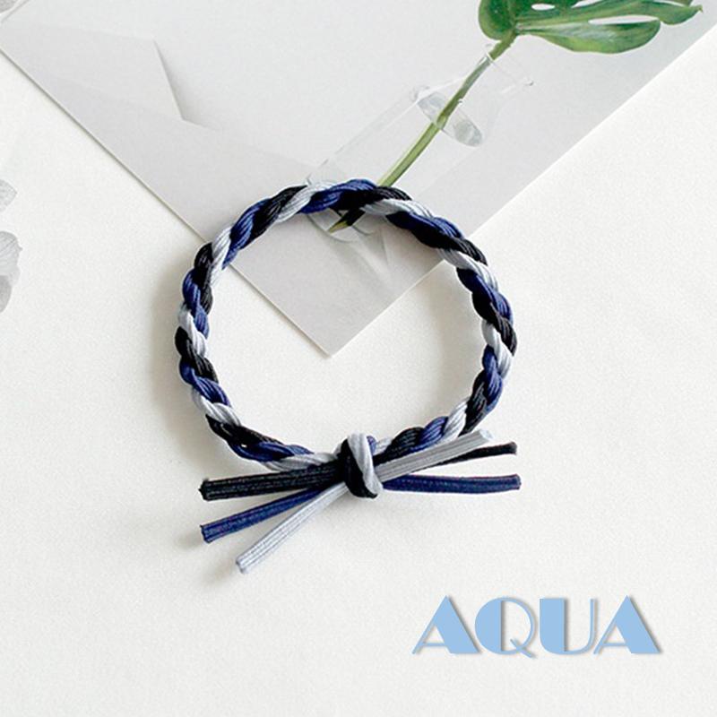 Dây Buộc Tóc Đuôi Ngựa Co Giãn Màu Trơn / Màu Sắc Phù Hợp Với Phụ Kiện Cho Nữ