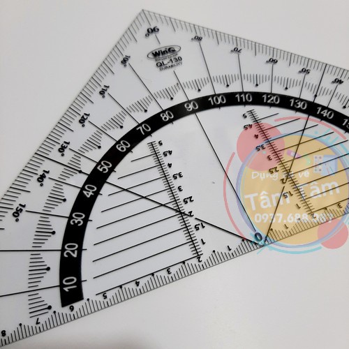 [ TÂM TÂM ]-Thước vẽ kỹ thuật, thước eke, Eke Ruler, Triangle Ruler EKE QL-130-
