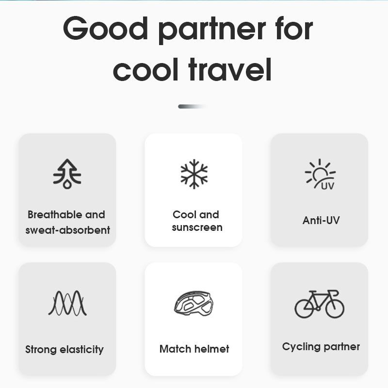 Khẩu trang WEST BIKING trùm mặt toàn diện chống tia UV bằng lụa lạnh thoáng khí dùng đạp xe mùa hè