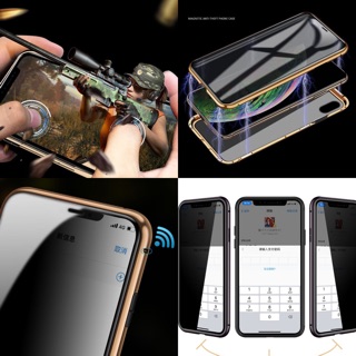 Ốp lưng hít nam châm 2 mặt kính cường lực chống nhìn trộm iphone ,iphone XS max, Iphone 11 pro, iphone 11 pro max