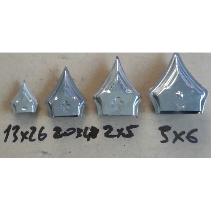 combo 50 cái nắp bịt đầu sắt hộp hàng rào sắt 20x40 siêu đẹp