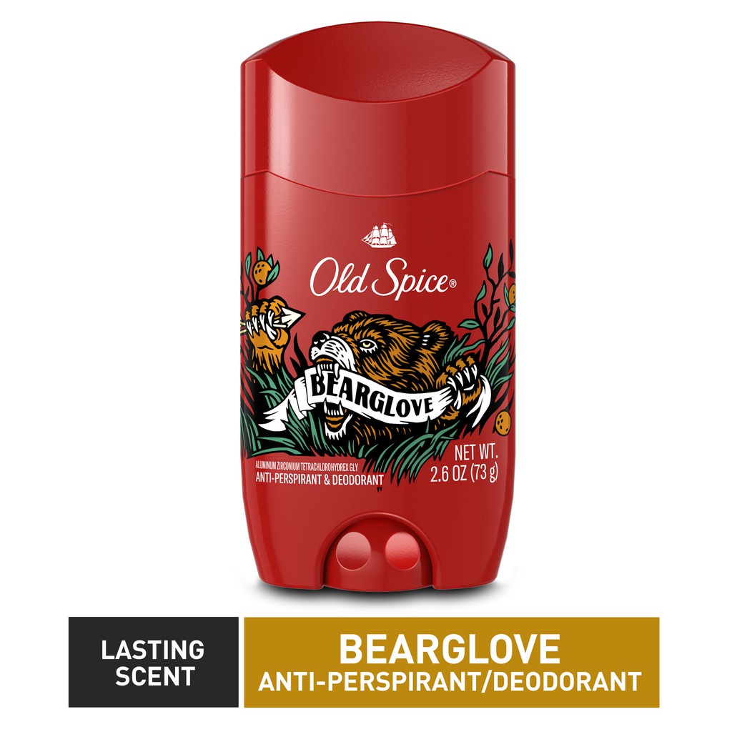 Lăn sáp khử mùi nam Old Spice Wild Collection Men's Deodorant Bearglove 73g (Mỹ)