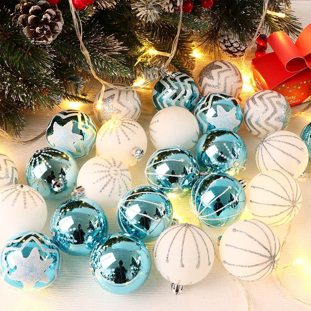 LAKAMIER Set 24 Quả Châu Trang Trí Giáng Sinh Năm Mới