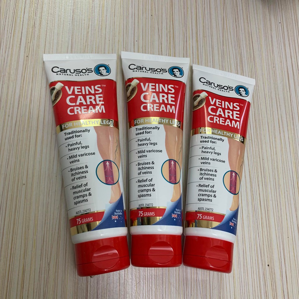 Kem bôi trị suy giãn tĩnh mạch Caruso's Veins Care Cream