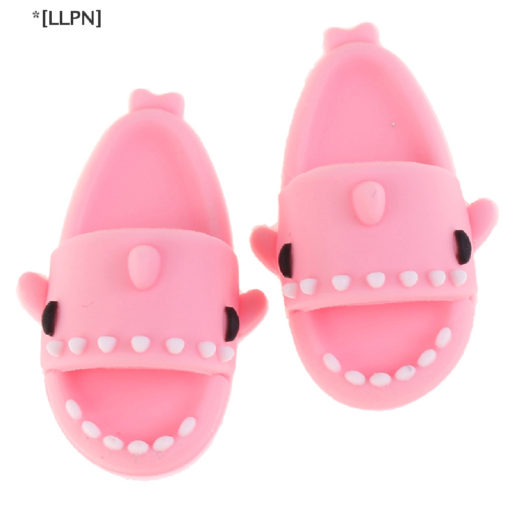 1 Đôi Giày Hình Cá Mập Dễ Thương Cho Búp Bê Ob11 1 / 12