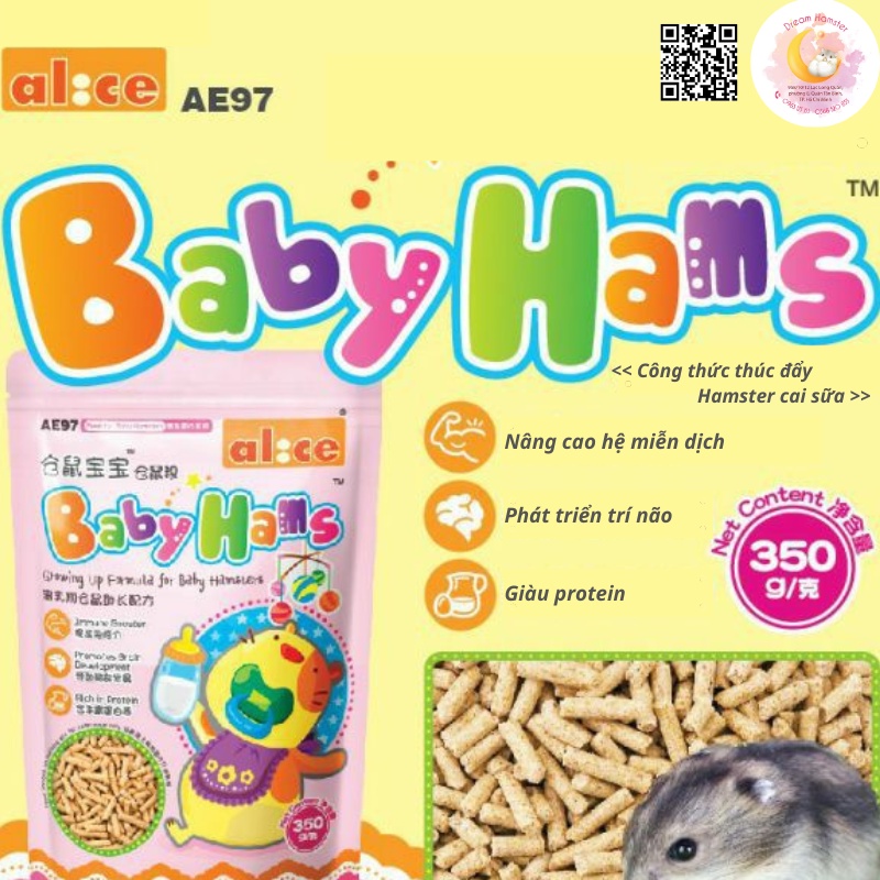 Thức ăn Baby Hams (Alice) - 350gr