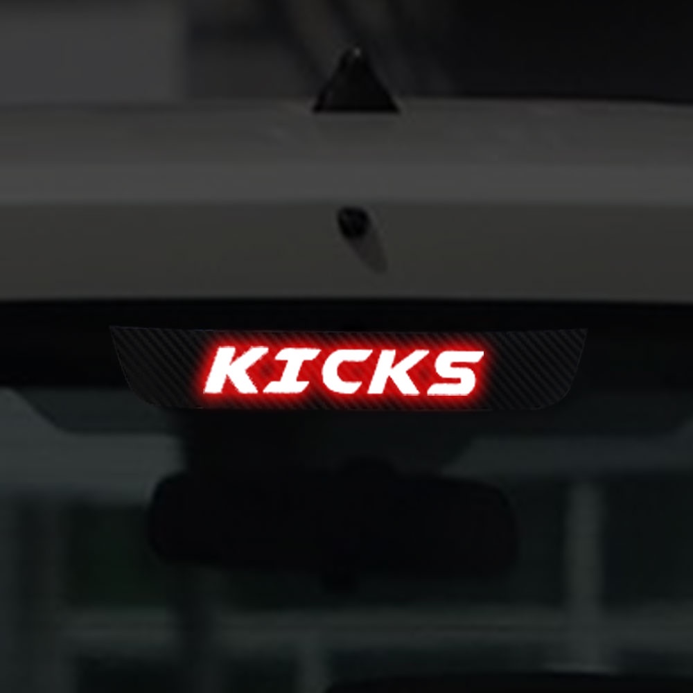 Miếng Dán Đèn Phanh Xe Hơi Bằng Sợi Carbon Cho Nissan Kicks 2017 2018 2019 2020 2021