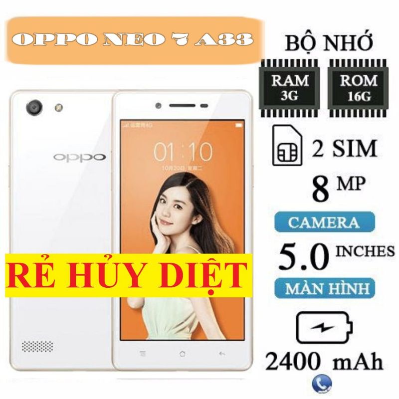 ĐIỆN THOẠI CẢM ỨNG GIÁ RẺ oppo neo 7 cũ giá rẻ