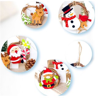 Vòng Nguyệt Quế mini Treo Cây Thông Noel size 8 cm