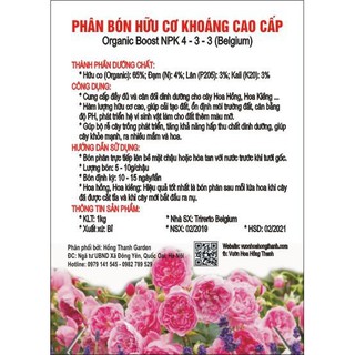 Phân bón hữu cơ khoáng cao cấp