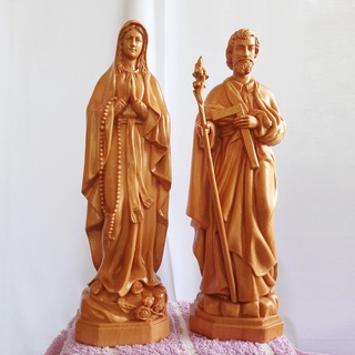 Thánh Giuse chống gậy. KT 15cm