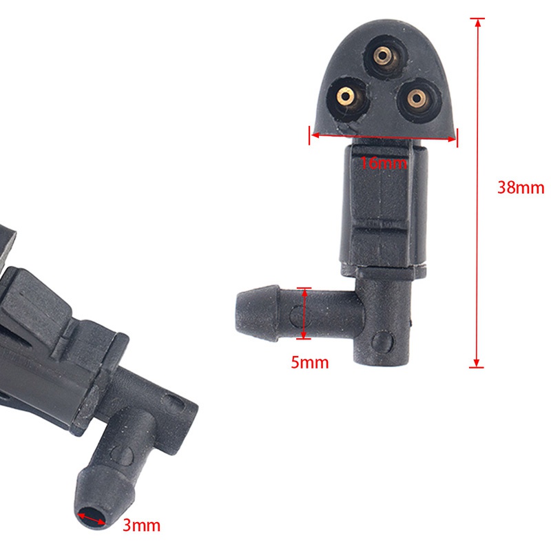 Set 2 Vòi Phun Nước Rửa Kính Chắn Gió 3 Lỗ Cho Xe Hơi Chevrolet Cruze 2009-2014 94556605