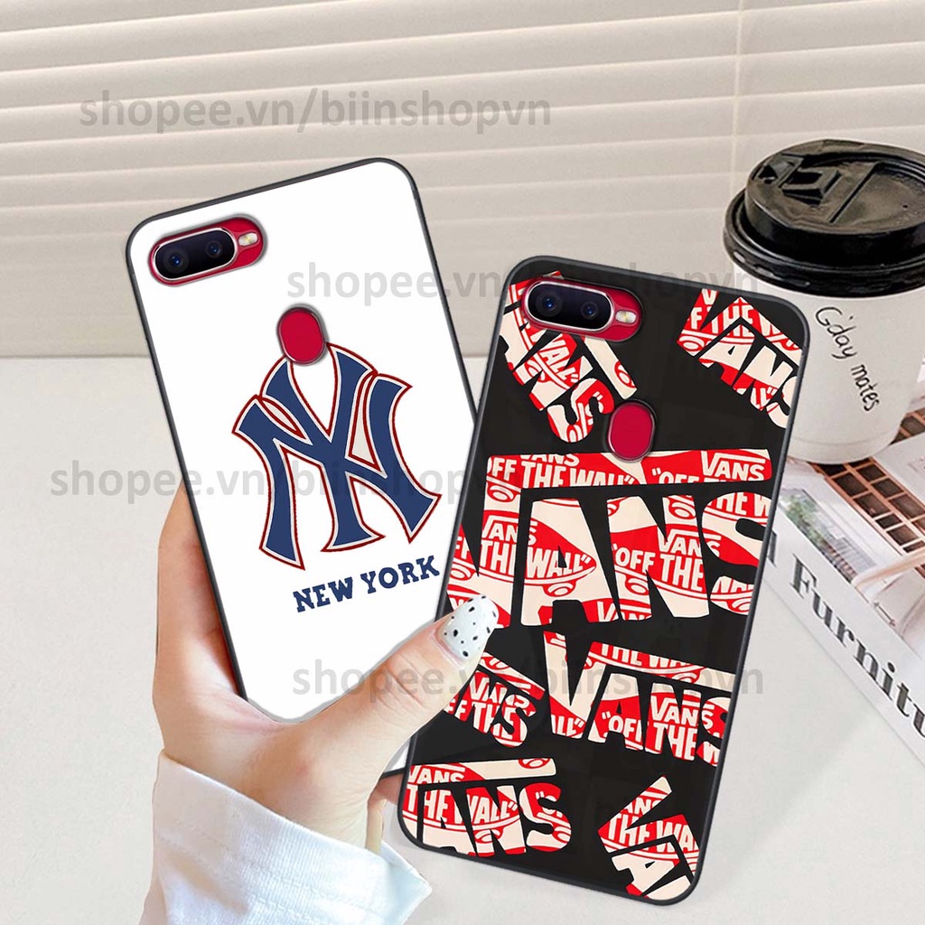 Ốp Oppo A5s / A7 / F9 / A12 in hình các thương hiệu nổi tiếng siêu đẹp, thời trang cá tính