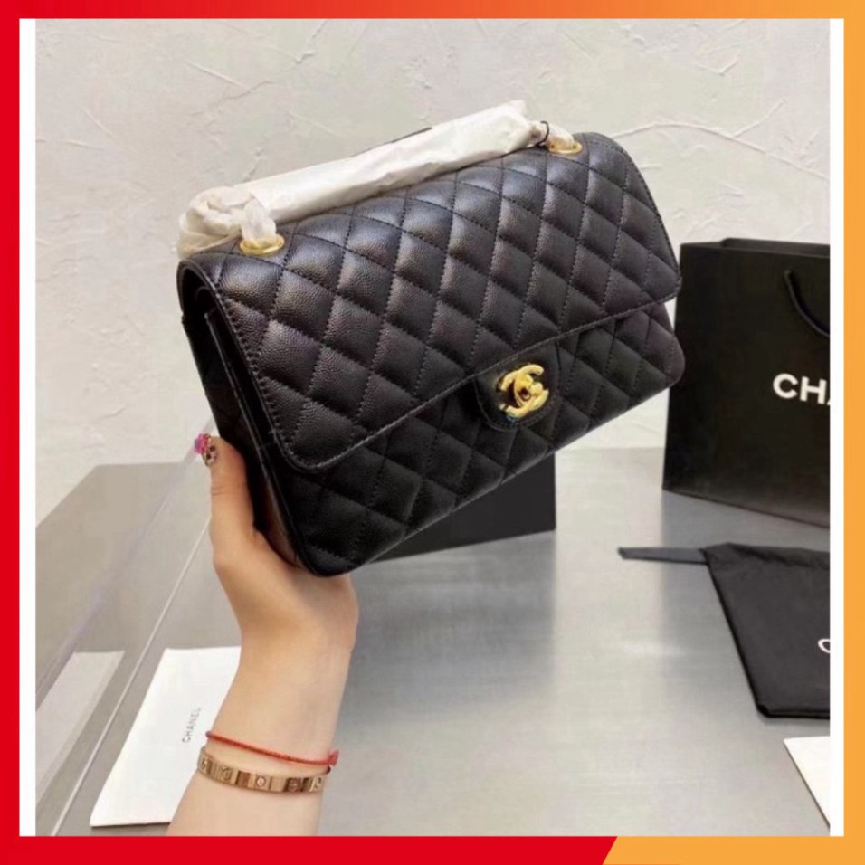 Túi xách nữ thời trang CN tag vàng da hột fullbox vip Ms 0180984