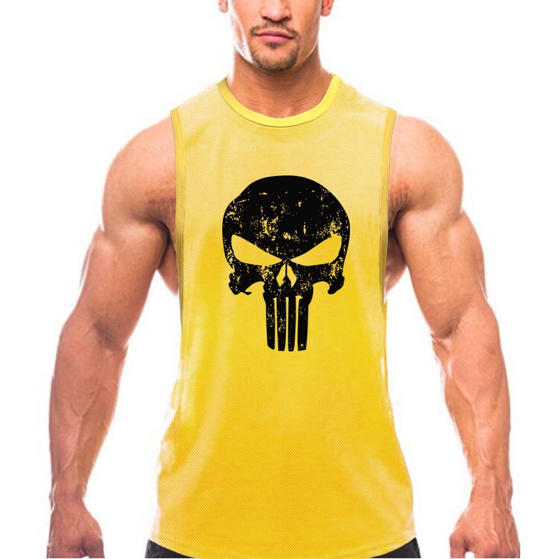 Áo Ba Lỗ Lưới Mùa Hè Nhanh Khô Thời Trang Cơ Bắp Cho Nam Tập Thể Hình