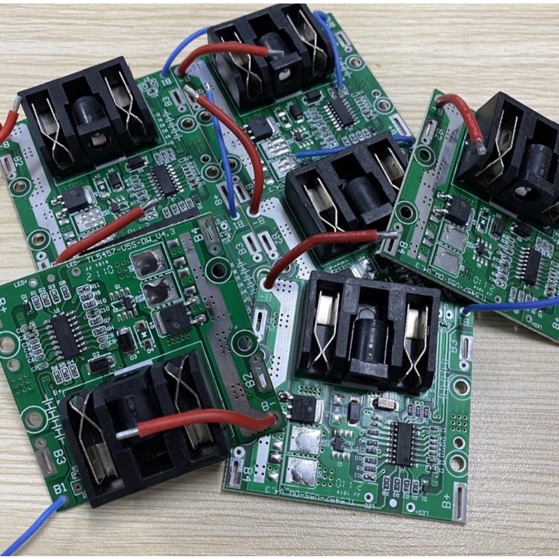 Mạch sạc xả và bảo vệ pin 5 cell - 2 khe chân tiếp xúc (Loại pin cho máy khoan, bắt vít Trung Quốc) - Mua nhiều giảm giá