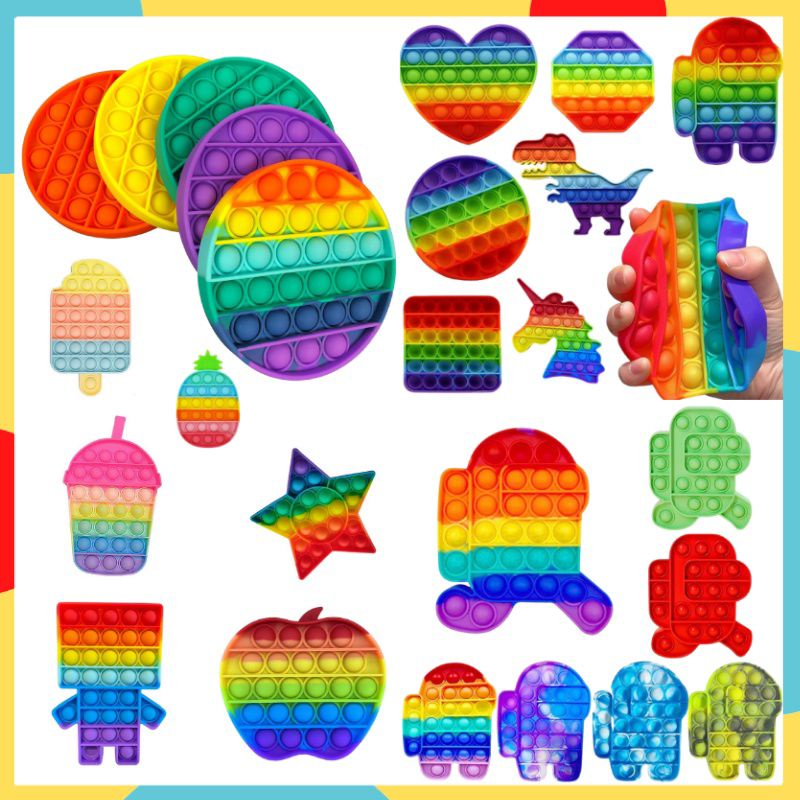 Pop It Fidget Toys Đồ chơi bóp bong bóng xả stress,giải tỏa căng thẳng