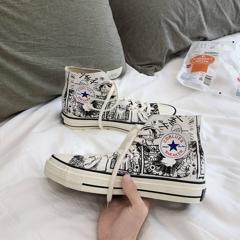 One Piece Spring xu hướng mới Graffiti giày nam | BigBuy360 - bigbuy360.vn