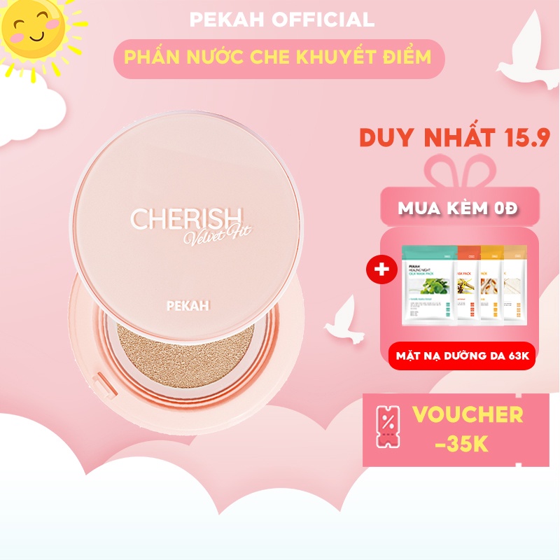 Phấn Nước Che Khuyết Điểm Và Làm Mịn Da PEKAH Cherish Velvet Fit Cushion 14g
