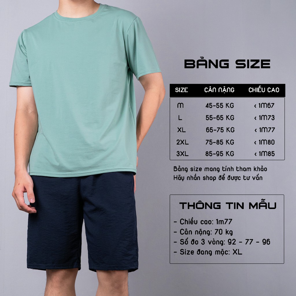 Quần đùi nam THE 1992 vải đũi Quần short nam LINEN