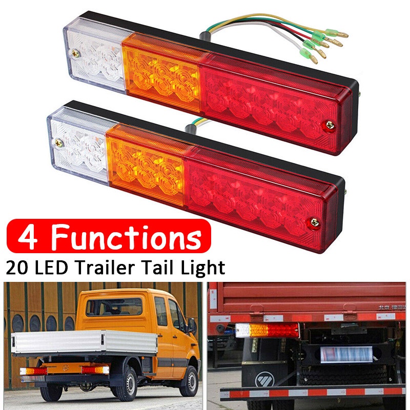 Đèn Cảnh Báo Lắp Cho Xe Ô Tô 12V-24V, Đèn Hậu, Đèn Phanh 20 LED