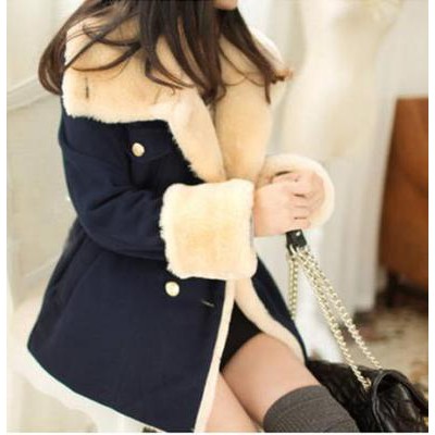 (Hàng order) Áo khoác nữ lót lông BBS002-1
