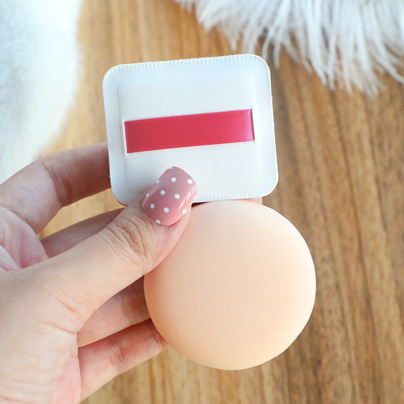 [Hàng mới về] Bông tán kem/phấn trang điểm hình vuông/tròn co giãn màu kẹo ngọt | BigBuy360 - bigbuy360.vn