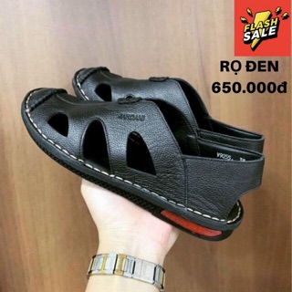 Rọ nam da bò - lót da - mặt da - đế cao su - bảo hành 24 tháng