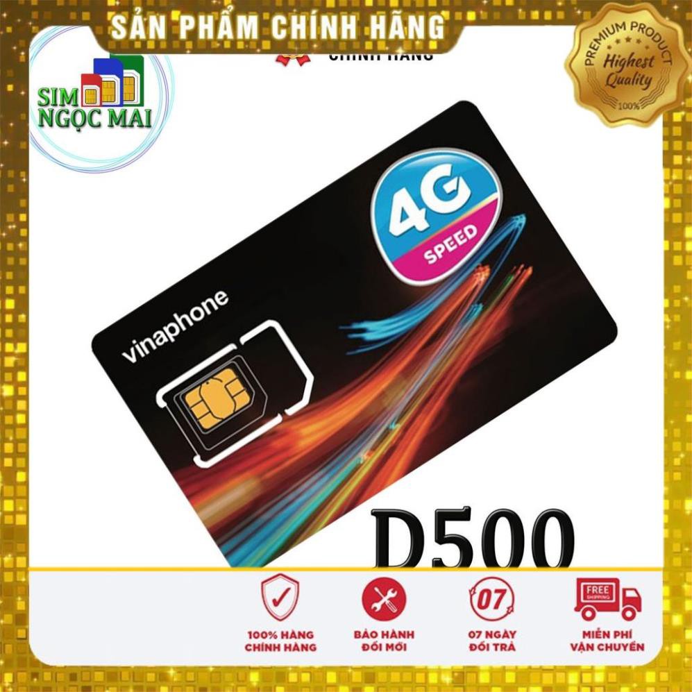 Sim 4G Vinaphone D500 , D500T Trọn Gói 1 NĂM - 60GB DATA - TỐC ĐỘ CAO - XÀI THẢ GA KHÔNG LO VỀ GIÁ - THÍCH HỢP PHÁT WIFI