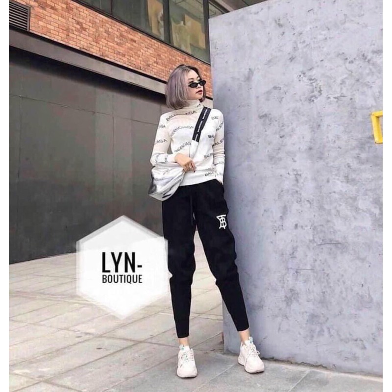 Quần jogger nỉ lót lông