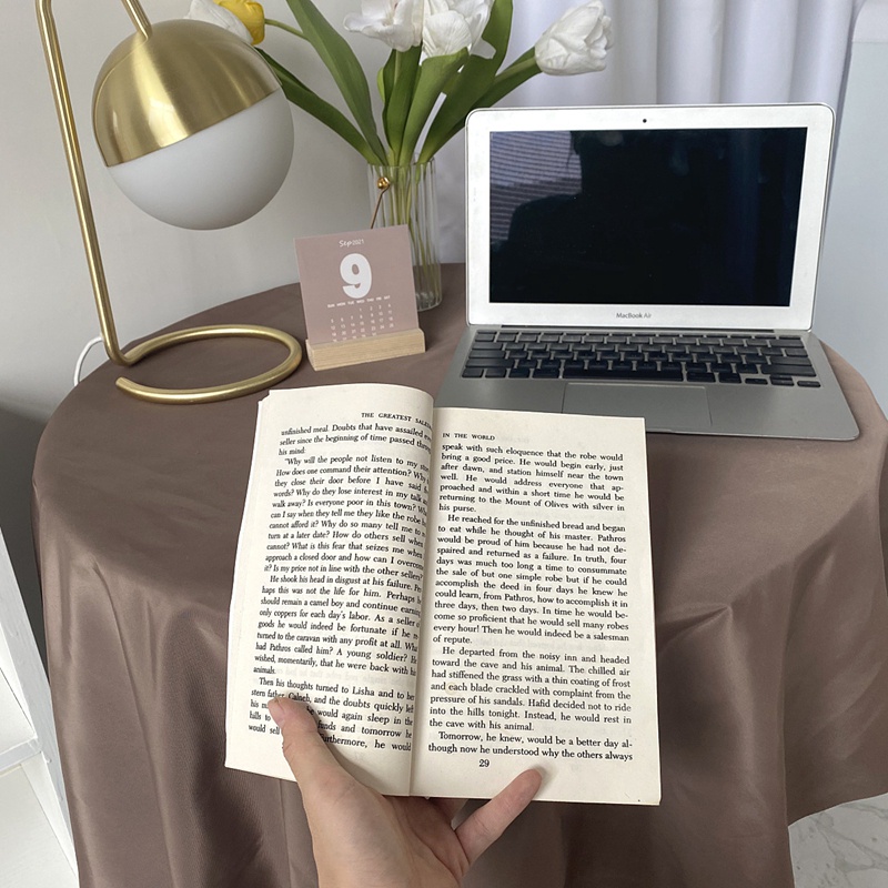 Khăn trải bàn chống bụi phong cách retro xinh xắn