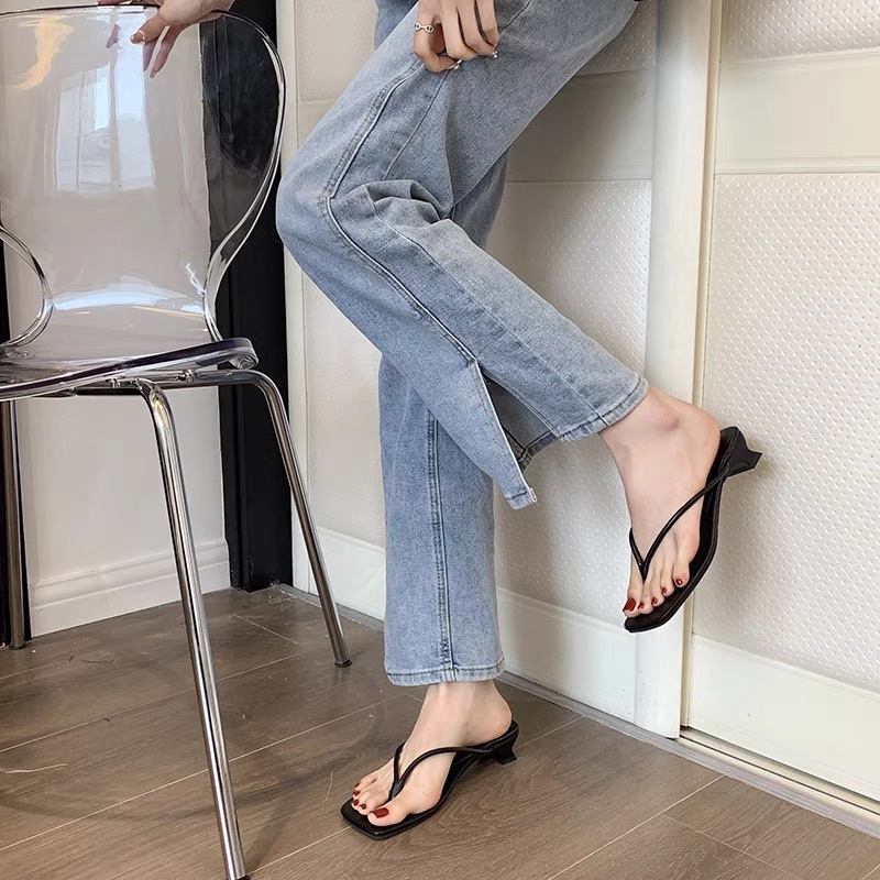 SALE— Guốc cao gót 3cm kẹp ngón quai mảnh BIG SIZE 41-43