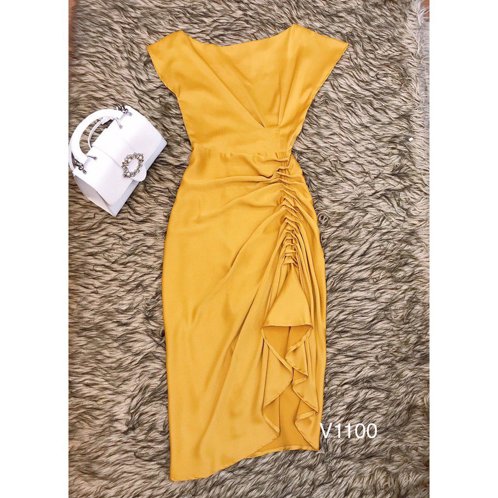 [ xả kho ] MiD Đầm body hàng thiết kế V1100 Mie Design ảnh thật