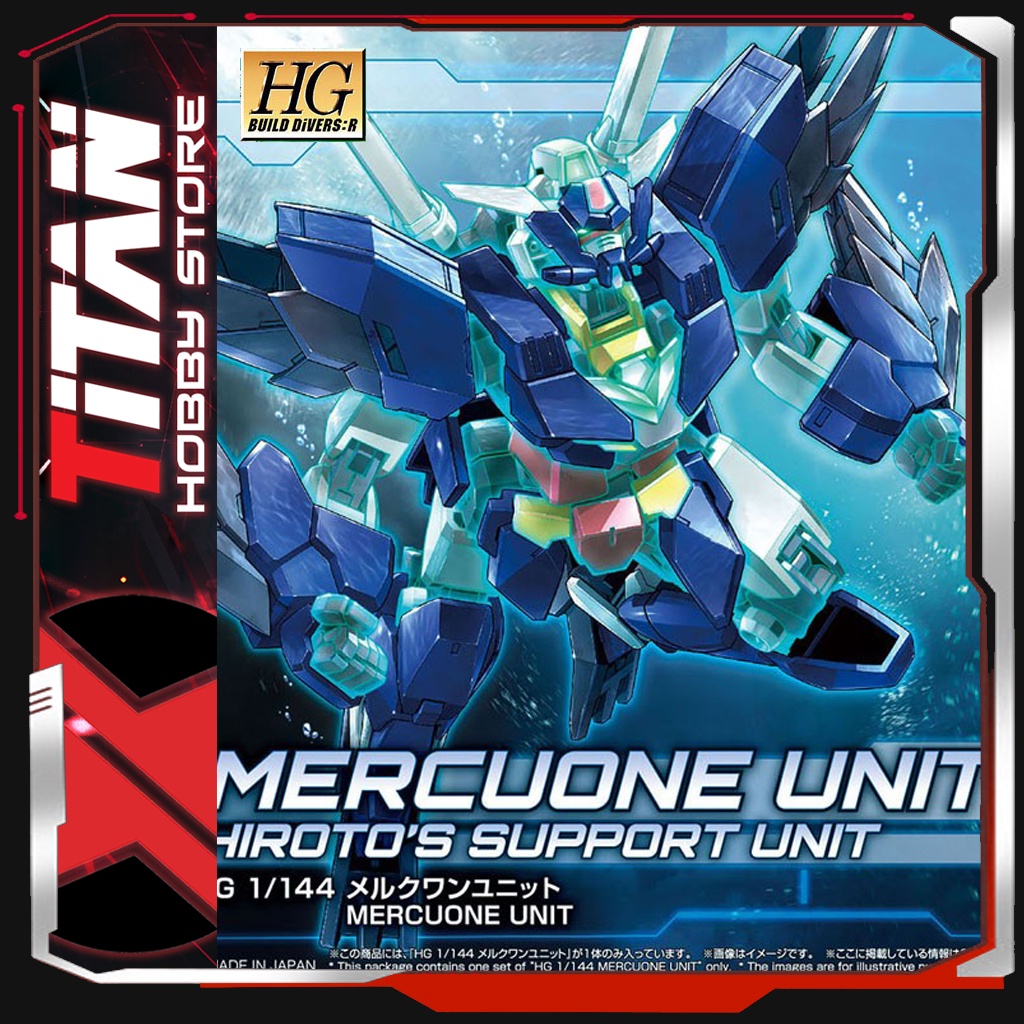 Mô hình HGBD 1/144 Mercuone Unit + Weapons Bandai