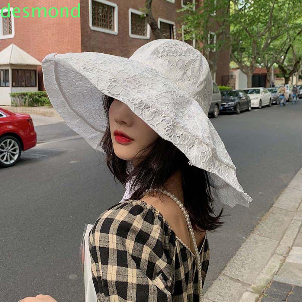 Nón Tai Bèo Phối Ren Phong Cách Vintage Thanh Lịch Cho Nữ